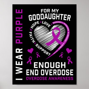 Poster Chemise de sensibilisation à la fin des overdoses