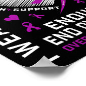 Poster Chemise de sensibilisation à la fin des overdoses (Coin)