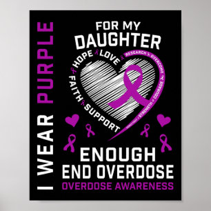 Poster Chemise de sensibilisation à la fin des overdoses