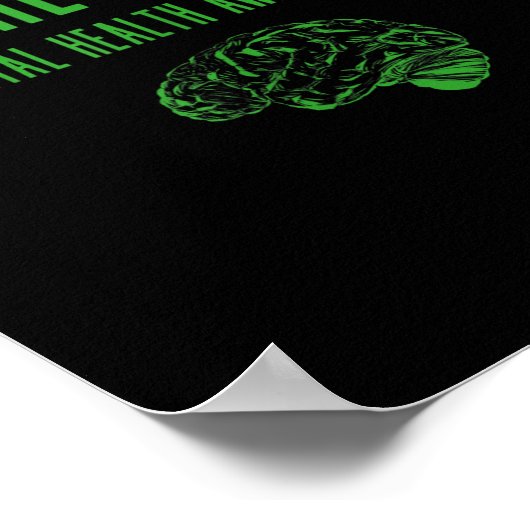 Poster Chemise de sensibilisation à la santé mentale - Gr (Coin)