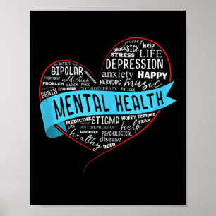 Poster Chemise De Sensibilisation À La Santé Mentale Pour