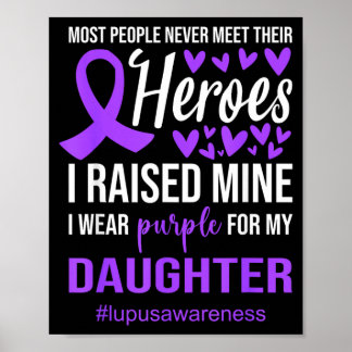 Poster Chemise de sensibilisation au lupus Je porte du vi