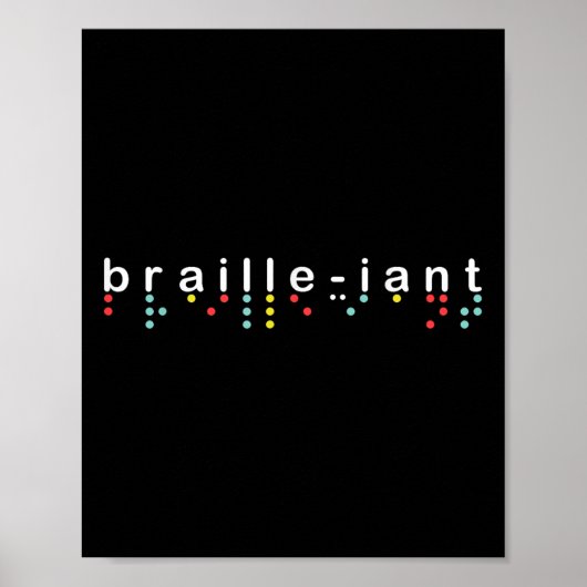 Poster Chemise de sensibilisation aveugle braille (Devant)