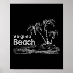 Poster Chemise de vacances de la famille Virginia Beach