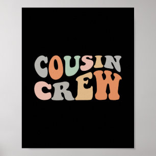 Poster Chemise d'équipe de cousins pour adultes et enfant