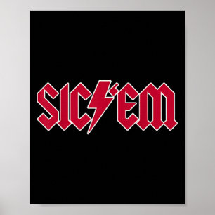 Poster Chemise d'esprit de football au lycée Sicem Go Daw
