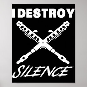 Poster Chemise drôle Ccolo - Je détruis le silence Nouvel