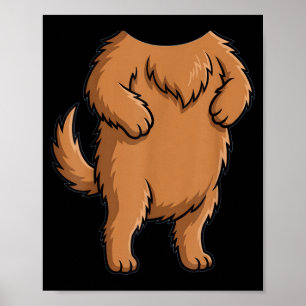 Poster Chemise drôle de chien mignon Costume pour corps H