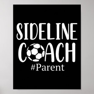 Poster Chemise drôle de parent d'entraîneur de côté pour