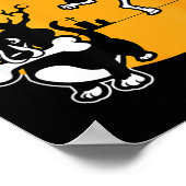 Poster Chemise drôle de squelette saucisson chien Hallowe (Coin)