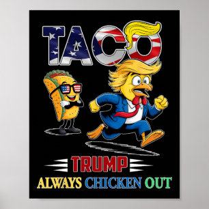 Poster Chemise drôle de taco Trump dégonfle toujours pour