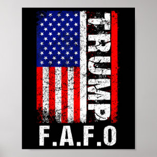 Poster Chemise drôle Fafo Trump Président 47 Trump Fafo A