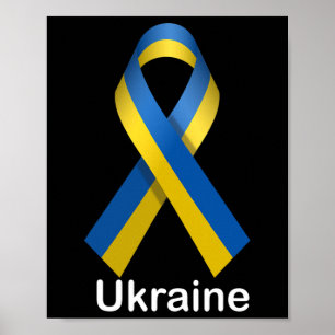 Poster Chemise du drapeau ukrainien aux couleurs national