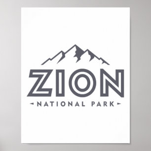 Poster Chemise du Parc National de Zion Utah Montagne Fem