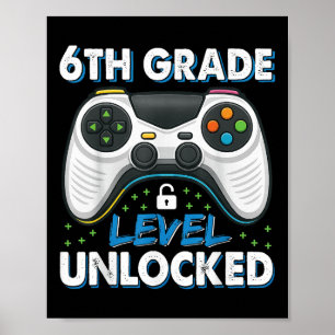 Poster Chemise du premier jour de 6e année pour garçons,