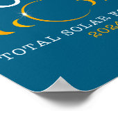 Poster Chemise Éclipse Solaire Équipe Lune Totale (Coin)