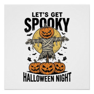 Poster Chemise Épouvantail Citrouille Graphique Halloween