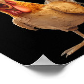 Poster Chemise F-caw-f Humour de poulet Citation inapprop (Coin)