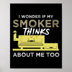Poster Chemise Fumeur Barbecue Fumer Viande Griller Basse