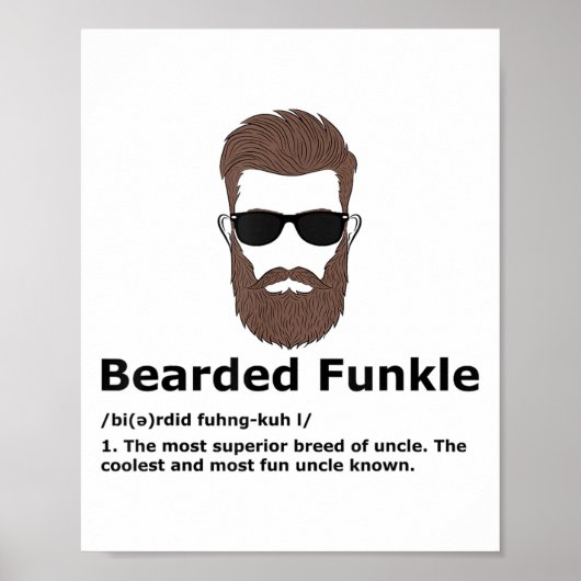 Poster Chemise Funkle À Porte Drôle Oncle Définition (Devant)