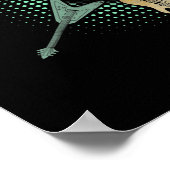 Poster Chemise guitare. Style Rétro, Cadeau Pour Guitaris (Coin)