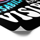 Poster Chemise Handicap Pas toutes les déficiences sont v (Coin)