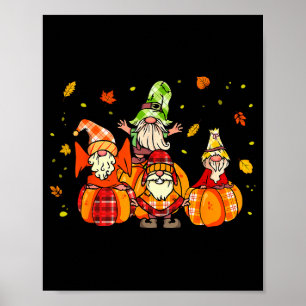 Poster Chemise Happy Fall Yall Buffalo Citrouille Gnome d