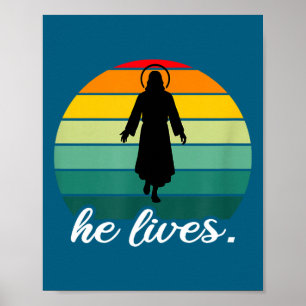 Poster Chemise Il vit Jésus-Christ Résurrection