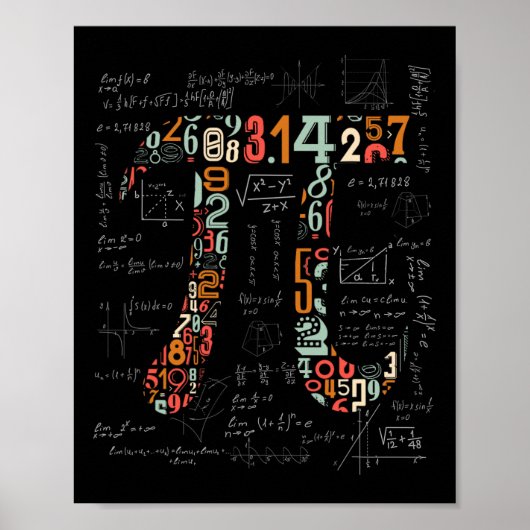 Poster Chemise Jour Pi Numéros Pi Enseignant Math 3.14 Ca (Devant)