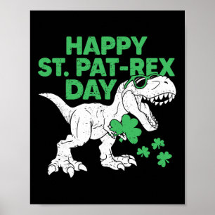 Poster Chemise Joyeuse St Pat Rex Jour St Patricks Dinosa