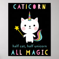 Chemise Licorne Demi-Chat Caticorn Drôle Filles Me