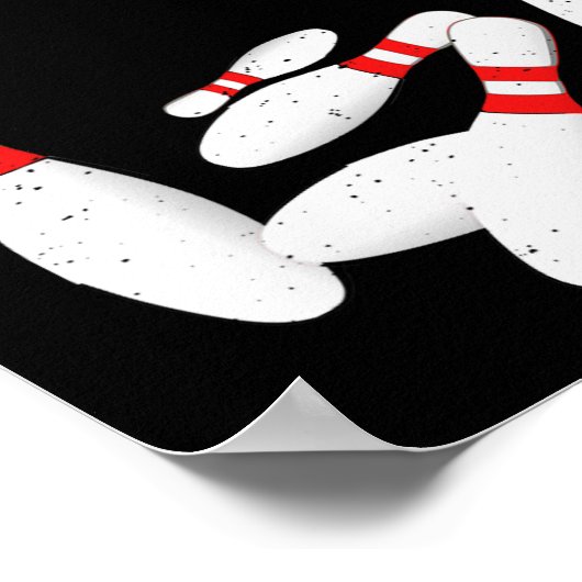 Poster Chemise Lover Bowling Split Arrive Hommes Femmes E (Coin)