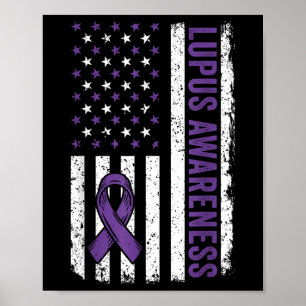 Poster Chemise Lupus Nous Portons Violet Pour Lupus Awa