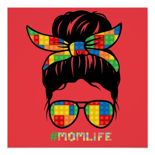 Poster Chemise maître constructeur | Tête du bloc de cons (Devant)