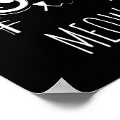 Poster Chemise Meow Chat Meow Kitty Cute Chats Maman Et C (Coin)