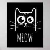 Poster Chemise Meow Chat Meow Kitty Cute Chats Maman Et C (Devant)