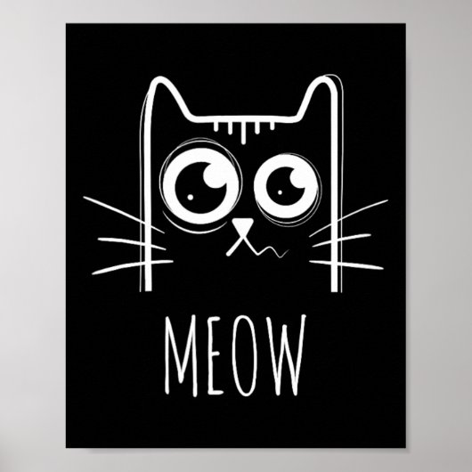 Poster Chemise Meow Chat Meow Kitty Cute Chats Maman Et C (Devant)