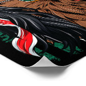 Poster Chemise Mexicaine Américaine Mexique Drapeau Améri (Coin)