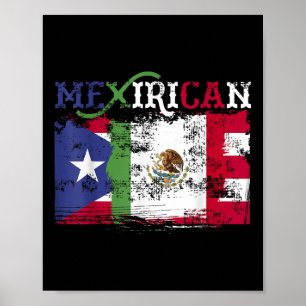 Poster Chemise Mexicaine, Drapeau Porto Rico, Cinco De Ma