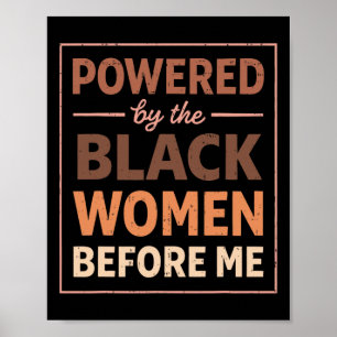 Poster Chemise Mois de l'histoire des Noirs Femmes Afro F