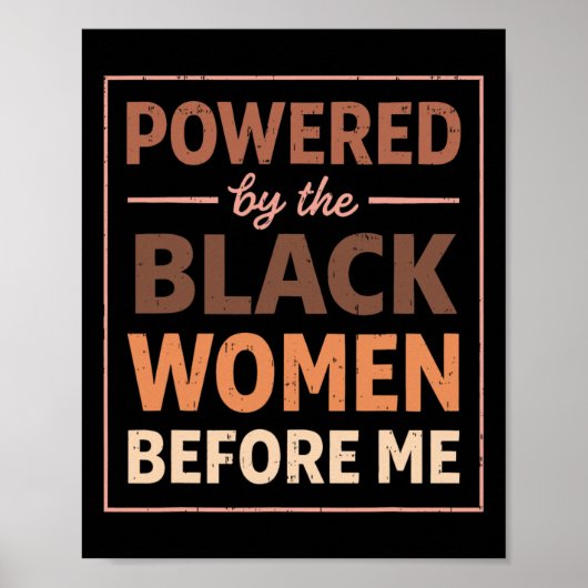 Poster Chemise Mois de l'histoire des Noirs Femmes Afro F (Devant)