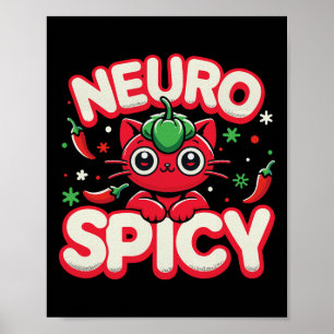 Poster Chemise Neurospicy - Autisme Neurodivergent Adhd A