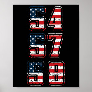 Poster Chemise présidentielle Trump 54 57 58, troisième p
