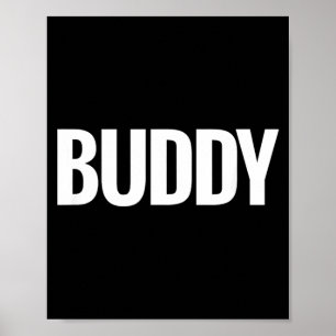 Poster Chemise qui dit ami - Un design qui dit ami