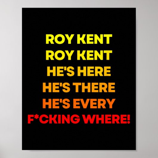 Poster Chemise Roy Kent, il est partout (Devant)