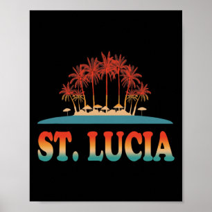 Poster Chemise Sainte-Lucie Sainte-Lucie Chemise Caraïbes