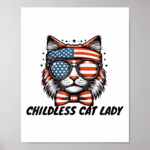 Poster Chemise sans chatte sans enfant Femme sans chatte