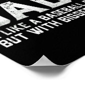 Poster Chemise T D Pères Plus Grands Baseball Softball Ho (Coin)
