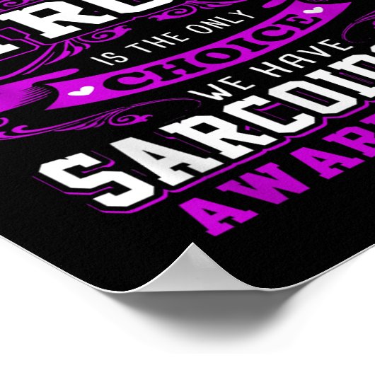 Poster Chemise T De Sensibilisation À La Sarcoïdose Pour  (Coin)