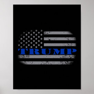 Poster Chemise T-shirt drapeau américain politique pro Tr